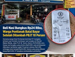 Seorang warga Kota Pontianak berinisial ST mengaku terkejut saat hendak membayar nasi bungkus yang dibelinya