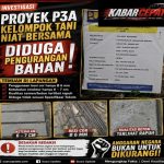 Proyek P3A Kelompok Tani Niat Bersama Disorot, Diduga Ada Pengurangan Bahan dan Mutu Pekerjaan