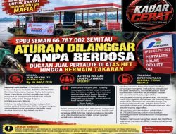 SPBU Seman 66.787.002 Semitau, Aturan Dilanggar Tanpa Berdosa Dugaan Jual Pertalite di Atas HET Hingga Bermain Takaran