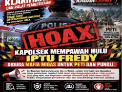 KLARIFIKASI DAN RALAT PEMBERITAAN TERKAIT PEMBERITAAN “KAPOLSEK MEMPAWAH HULU IPTU FREDY DIDUGA MAFIA MIGAS UNTUK PETI DAN PUNGLI”